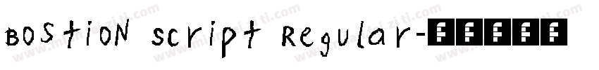 Bostion Script Regular字体转换